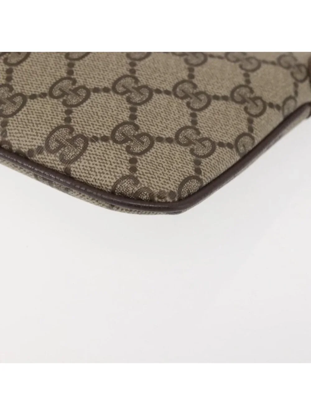 Authentic GUCCI GG Supreme Web Sherry Line Shoulder Bag PVC Beige 904 02 047 - Picture 5 of 16